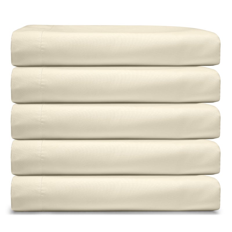 Clara Clark RV Queen Sheets, 6 Piece RV Sheets Set - Hotel Luxury Sheets for RV Bunks, Super Soft Bedding Set, Short Queen,Beige Cream - Image 4